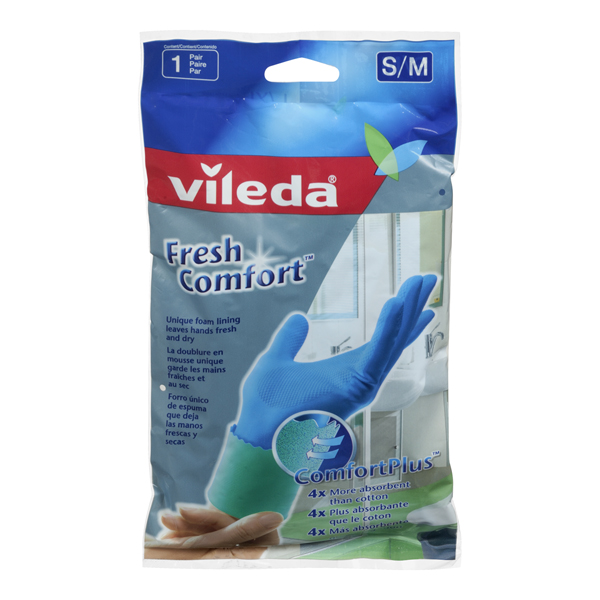 VILEDA FRESH COMFORT GLOVES S/M