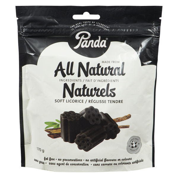 PANDA NATURAL SOFT BLACK LICORICE CANDY