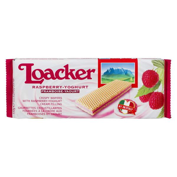 LOACKER RASPBERRY YOGHURT WAFERS