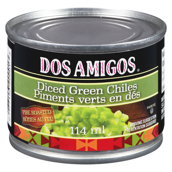 DOS AMIGOS DICED GREEN CHILES