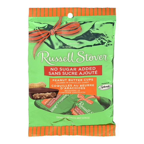 RUSSELL STOVER PEANUT BUTTER CUPS NO SUGAR ADDED