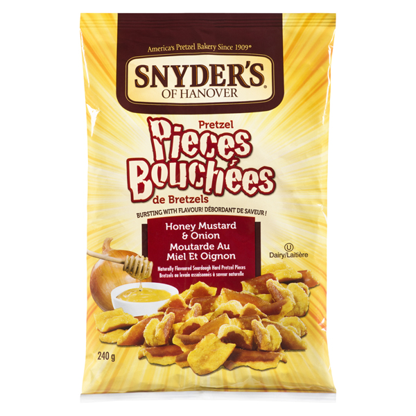 SNYDER'S OF HANOVER HONEY MUSTARD & ONION PRETZELS PIECES