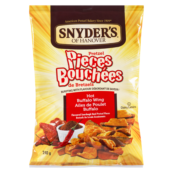 SNYDER'S OF HANOVER HOT BUFFALO WING PRETZELS PIECES