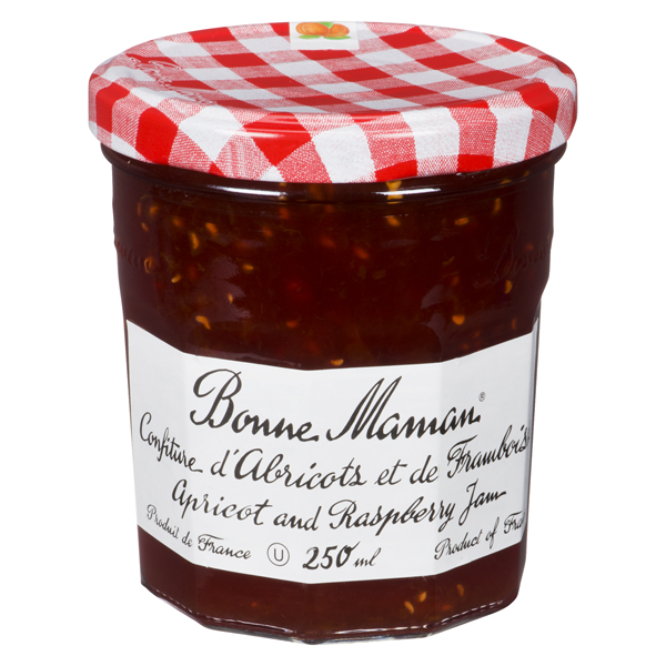 BONNE MAMAN APRICOT AND RASPBERRY JAM