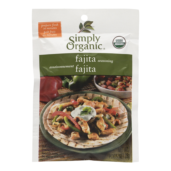 SIMPLY ORGANIC FAJITA SEASONING MIX