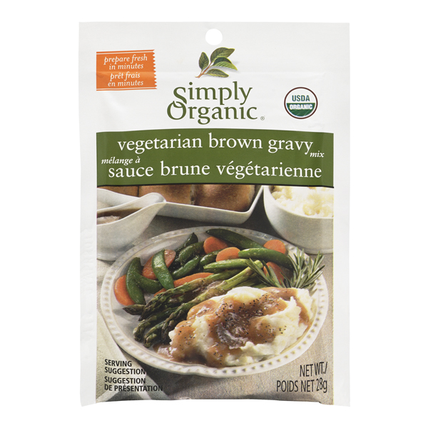 SIMPLY ORGANIC VEGETARIAN BROWN GRAVY MIX