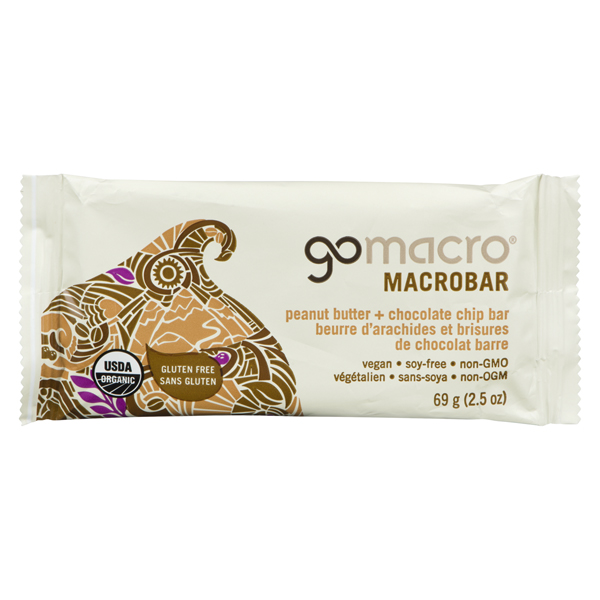 GO MACRO MACROBAR ORGANIC PEANUT BUTTER CHOCOLATE CHIP