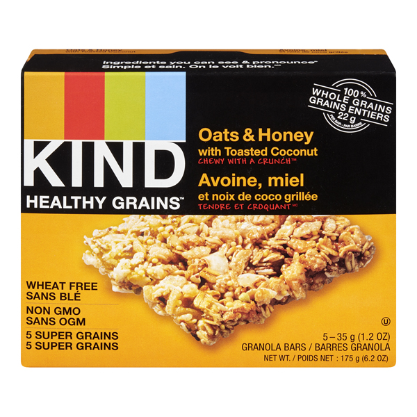 KIND HEALTHY GRAINS OATS & HONEY GRANOLA BARS