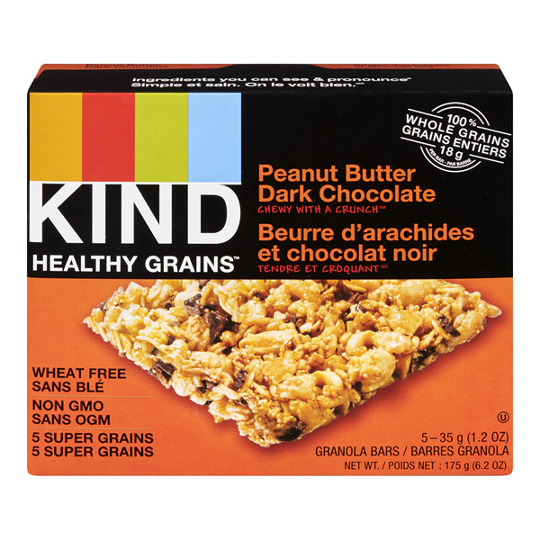 KIND HEALTHY GRAINS PEANUT BUTTER DARK CHOC GRANOLA BARS