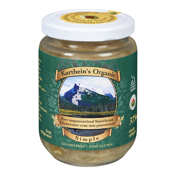 KARTHEINS ORGANIC UNPASTEURIZED SIMPLE SAUERKRAUT