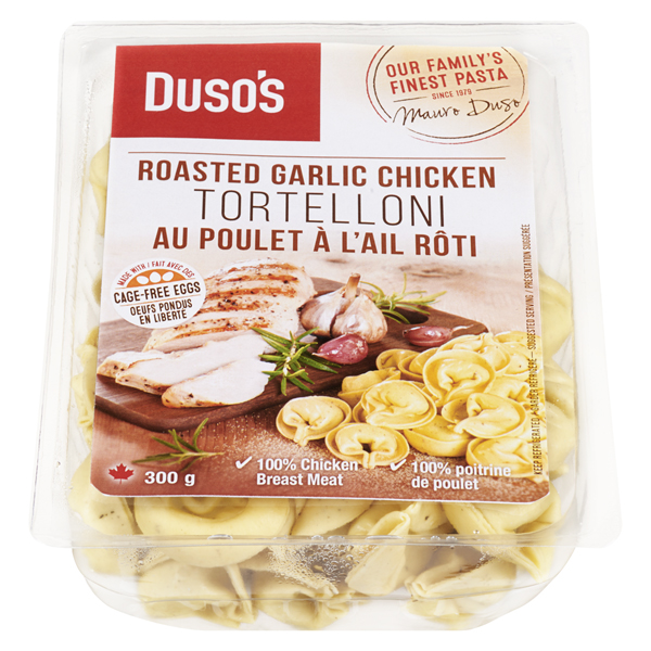 DUSOS ROASTED GARLIC CHICKEN TORTELLONI