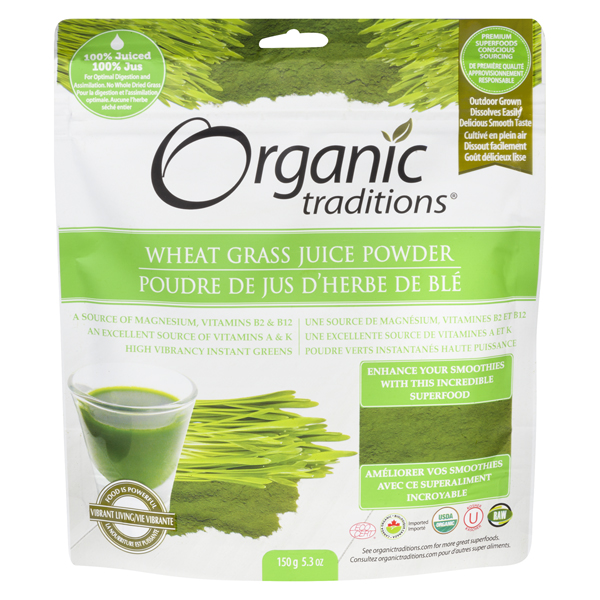 ORGANIC TRADITIONS ORGANIC WHEAT GRASS JUICE POWDER