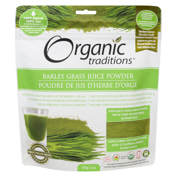 ORGANIC TRADITIONS BARLEY GRASS JUICE POWDER