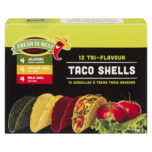 FRESH IS BEST TRI-FLAVOUR TACO SHELLS