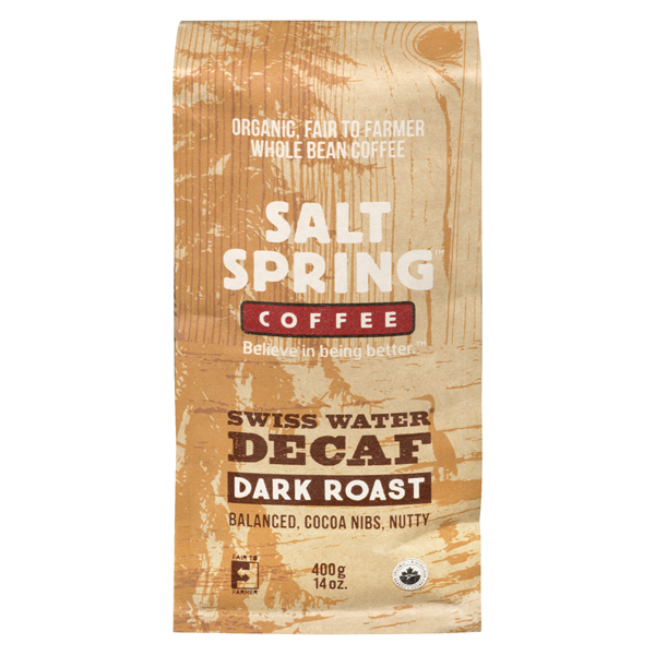 SALT SPRING ORGANIC COFFEE DARK DECAF