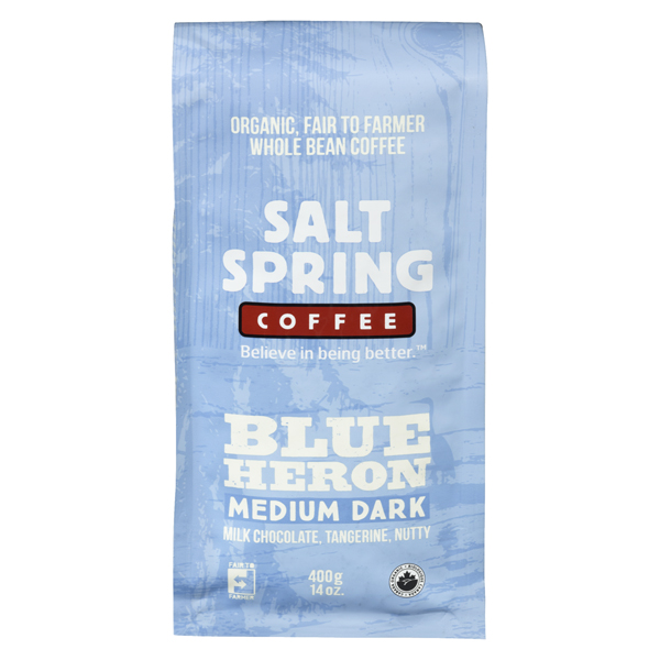SALT SPRING ORGANIC COFFEE BLUE HERON