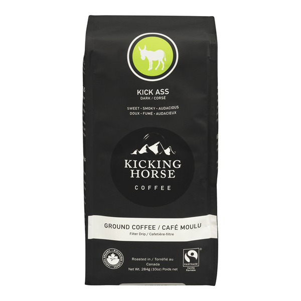 KICKING HORSE ORGANIC F/T GROUND COFFEE GROUND KICK ASS