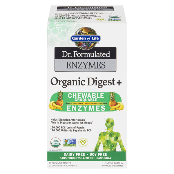 GARDEN OF LIFE DR ENZYMES ORGANIC DIGEST+