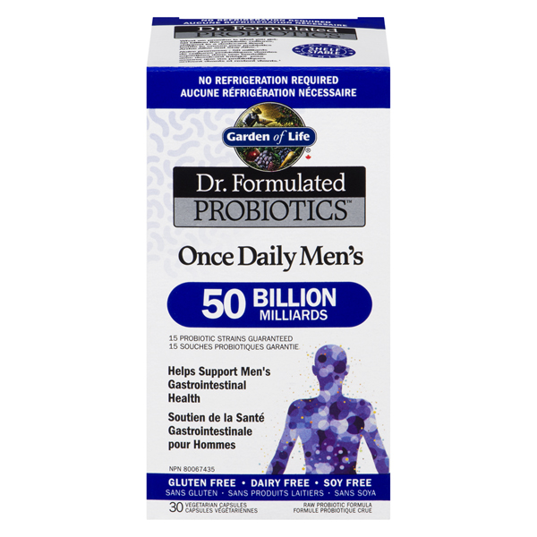 GOL DR FORMULATED PROBIOTICS GF ONCE DAILY MENS 50 BILLION