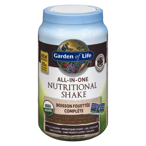 GARDEN OF LIFE ORGANIC CHOCOLATE CACOA ALL IN ONE PROTEIN