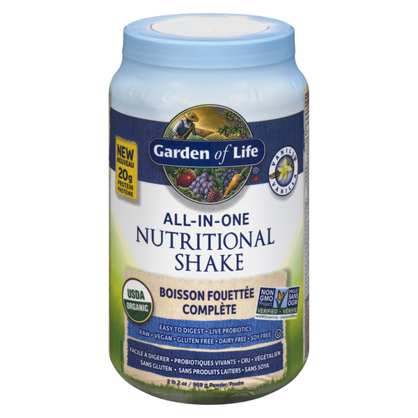 GARDEN OF LIFE ORGANIC VANILLA ALL IN ONE PROTEIN