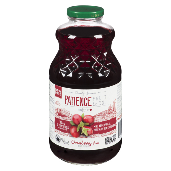 PATIENCE FRUIT & CO ORGANIC CRANBERRY JUICE