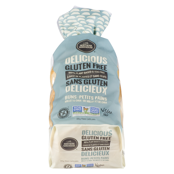 LITTLE NORTHERN BAKEHOUSE GF BUNS MILLET & CHIA BUN