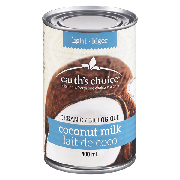 EARTH'S CHOICE ORGANIC LIGHT COCONUT MILK