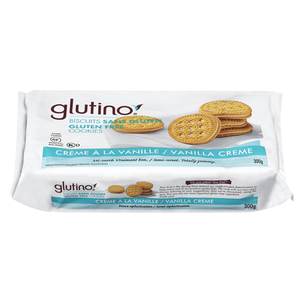 GLUTINO GLUTEN FREE COOKIES VANILLA CREAM