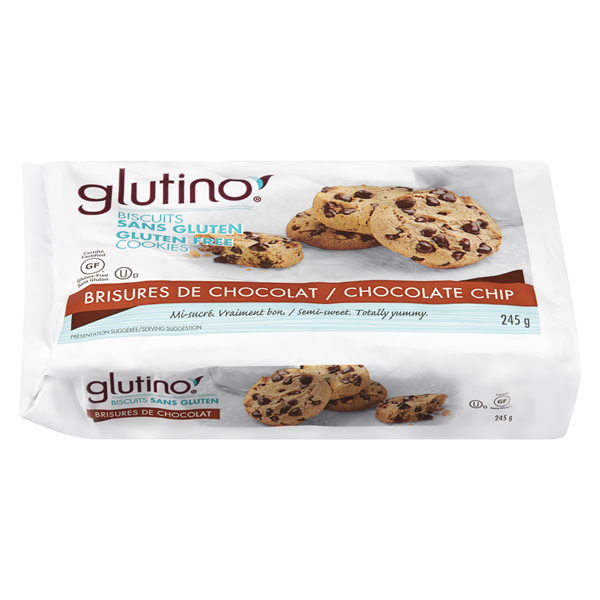 GLUTINO GLUTEN FREE CHOCOLATE CHIP COOKIES