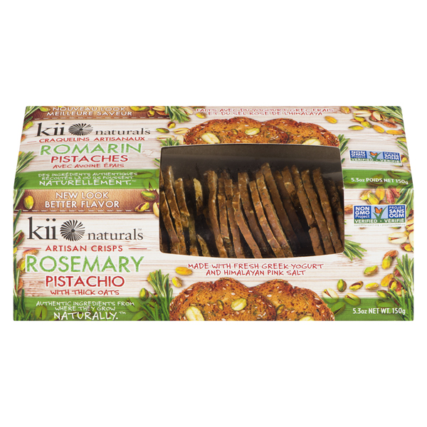 KII NATURALS ROSEMARY PISTACHIO CRISPS