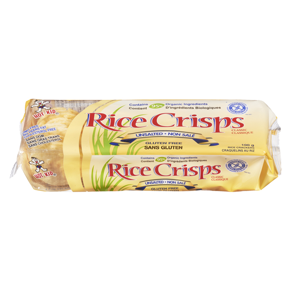 HOT KID RICE CRISPS UNSALTED