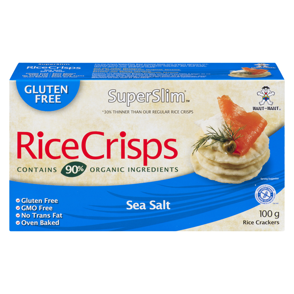 WANT-WANT SUPERSLIM RICE CRISPS SEA SALT