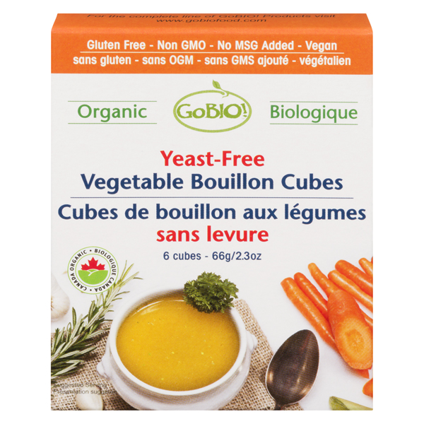 GO BIO ORGANIC YEAST FREE VEGETABLE BOUILLON CUBES