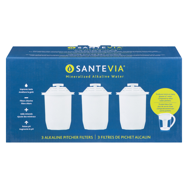 SANTEVIA ALKALINE WATER SYSTEM PITCHER FILTERS