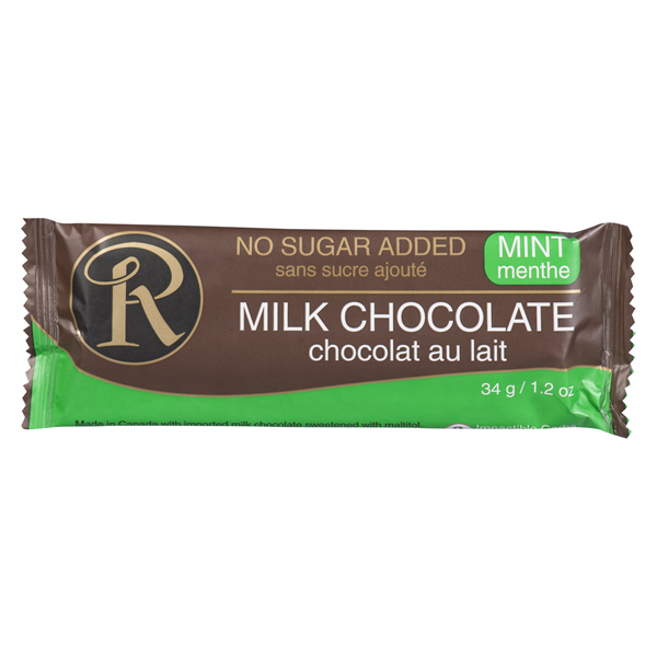 ROSS CHOCOLATES MILK CHOCOLATE W/ MINT NO SUGAR ADDED
