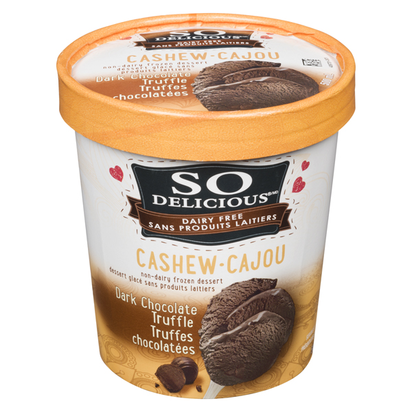 SO DELICIOUS CASHEW FROZEN DESSERT DARK CHOCOLATE TRUFFLE
