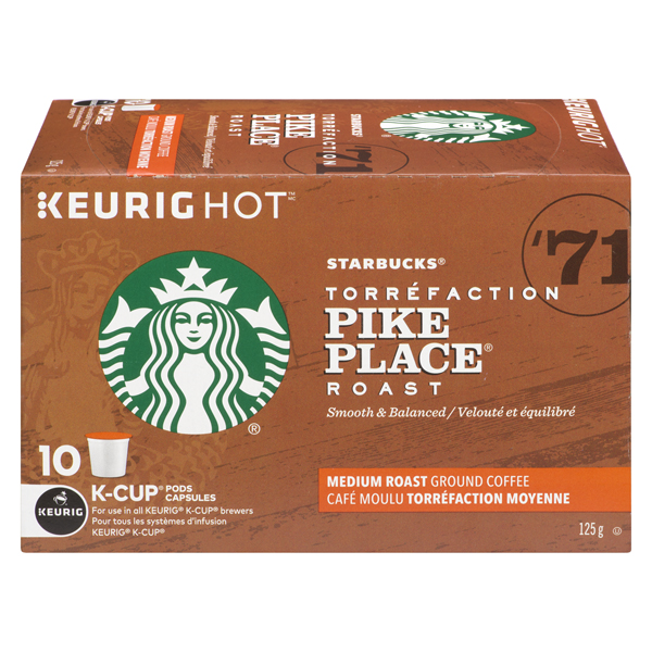 KEURIG STARBUCKS PIKE PLACE ROAST MEDIUM COFFEE