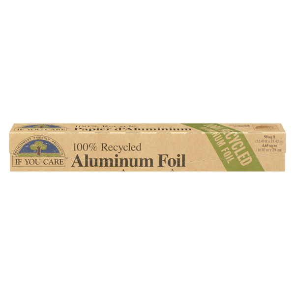 IF YOU CARE 100%  RECYCLED ALUMINUM FOIL 50 SQ FT