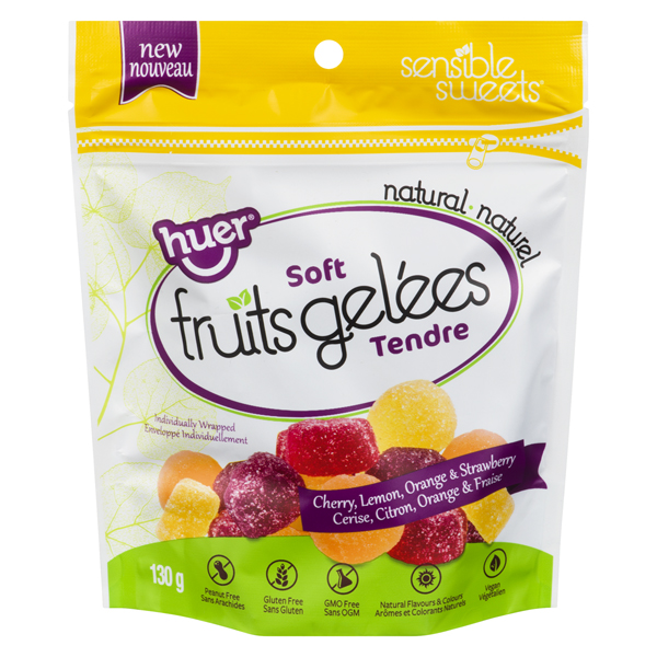 HUER SENSIBLE SWEETS SOFT FRUITS ASSORTED FLAVOURS CANDY