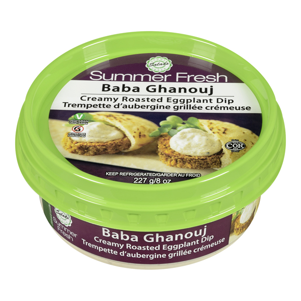 SUMMER FRESH BABA GHANOUJ CREAMY ROASTED EGGPLANT DIP