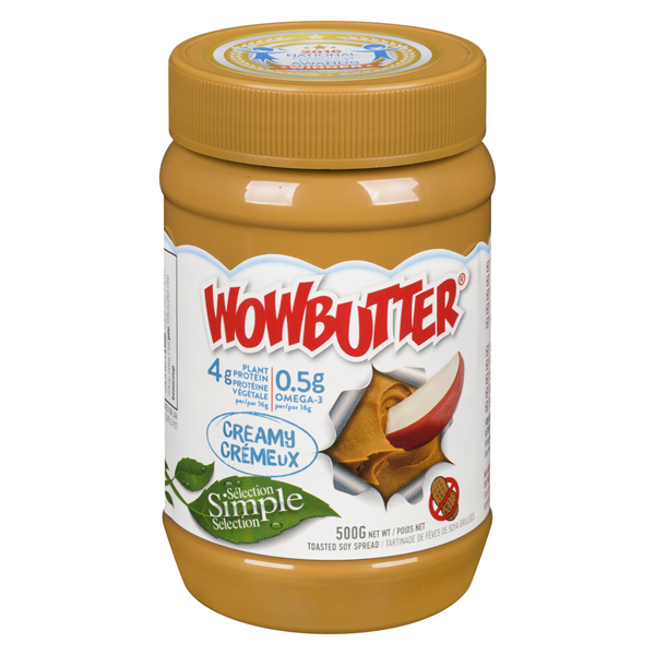 WOWBUTTER CREAMY TOASTED SOY SPREAD
