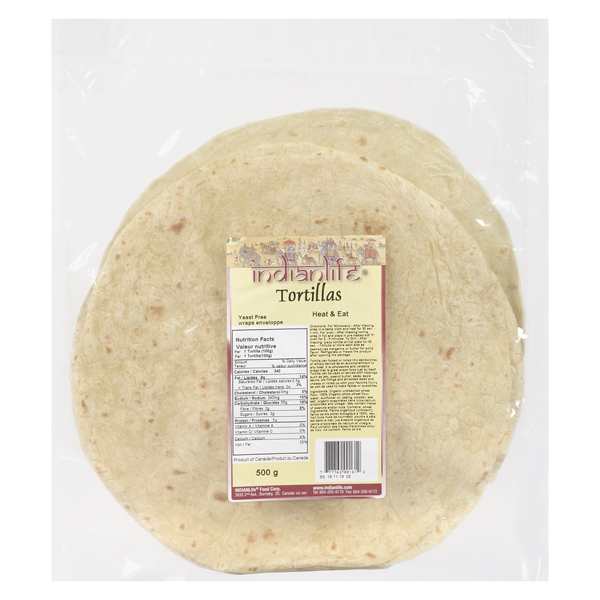 INDIANLIFE NON-GMO TORTILLA WRAPS