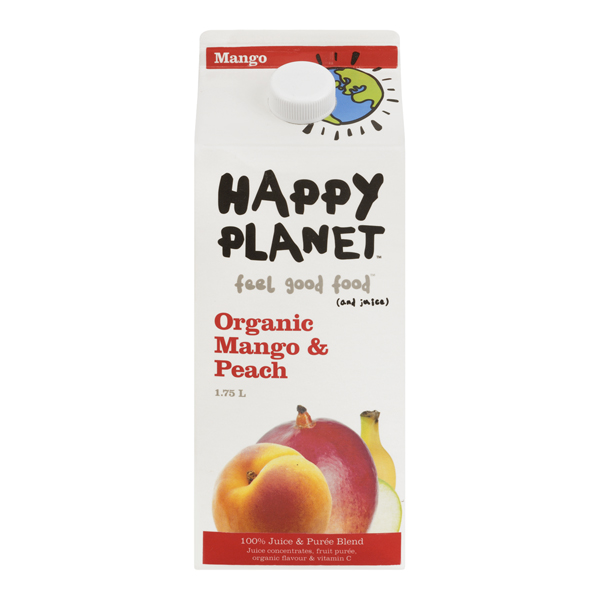 HAPPY PLANET ORGANIC MANGO & PEACH