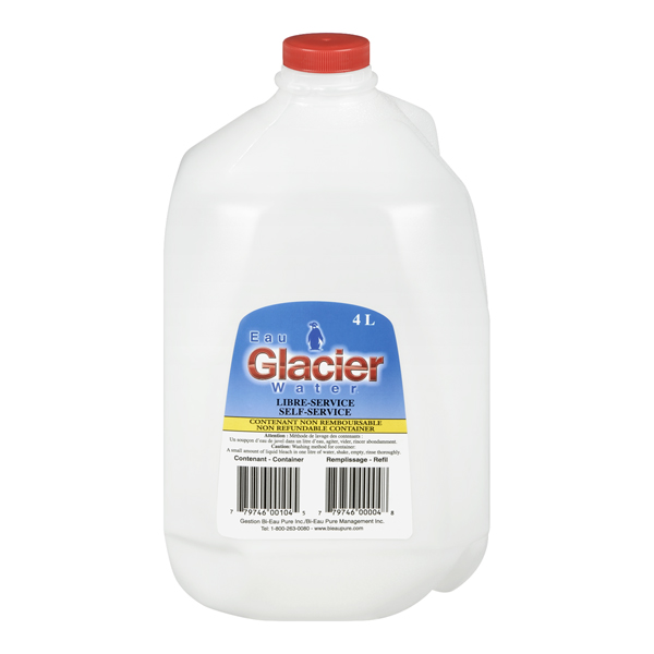 GLACIER WATER W/ BOTTLE