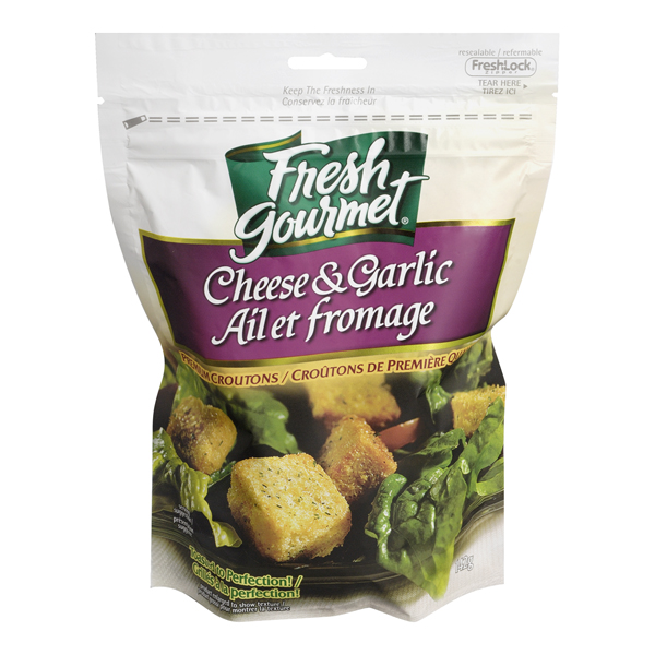 FRESH GOURMET CROUTONS CHEESE GARLIC