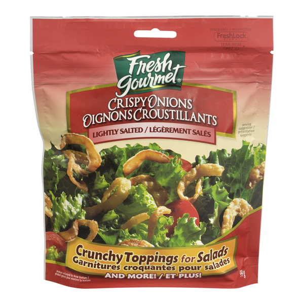 FRESH GOURMET CRISPY ONIONS LIGHTLY SALTED