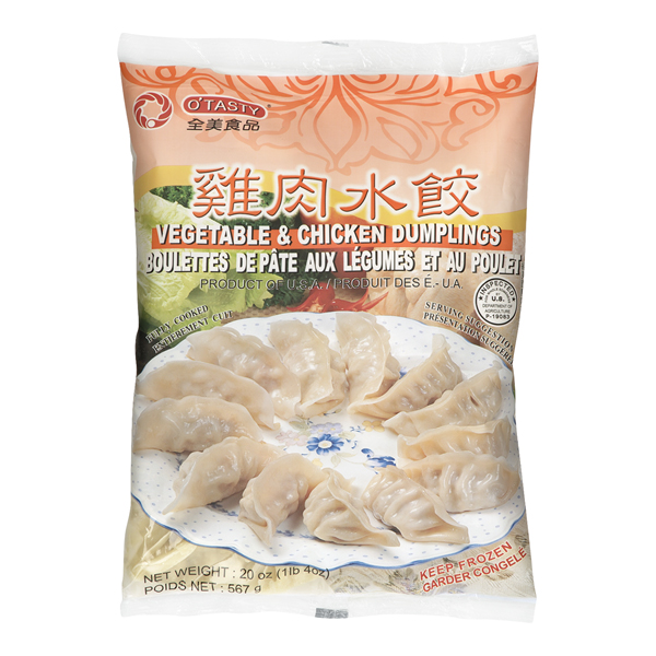 O TASTY VEGETABLE & CHICKEN DUMPLINGS