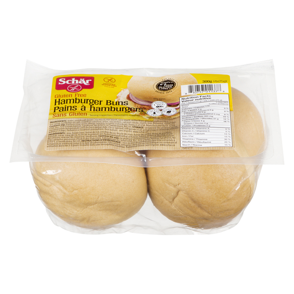 SCHAR GLUTEN FREE HAMBURGER BUNS
