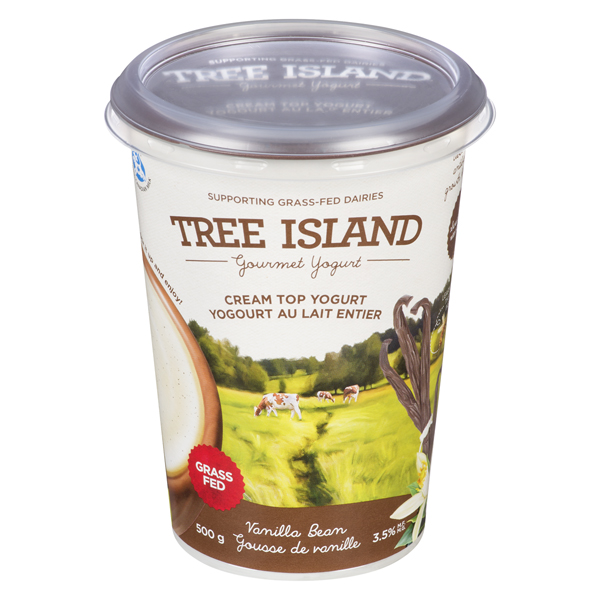 TREE ISLAND GRASS-FED CREAM TOP YOGURT VANILLA BEAN